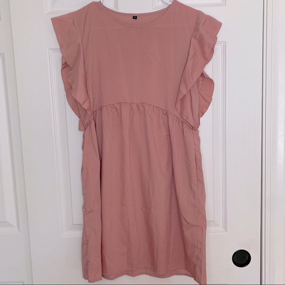 SHEIN Pink Dress With Pockets Small